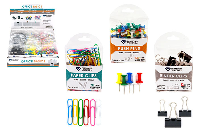 Office Basics Assortment (Clips & Pins)