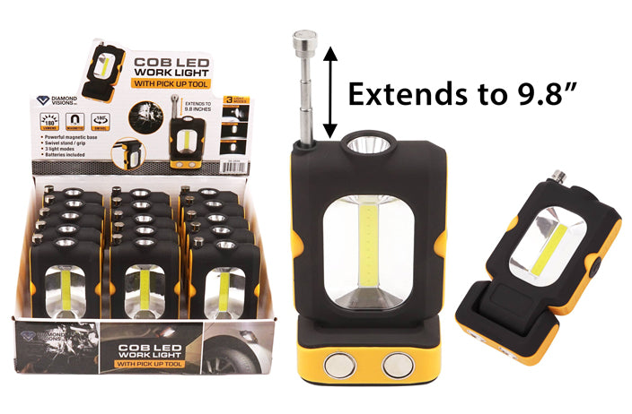 COB LED Worklight w. Magnetic Pick-Up Tool