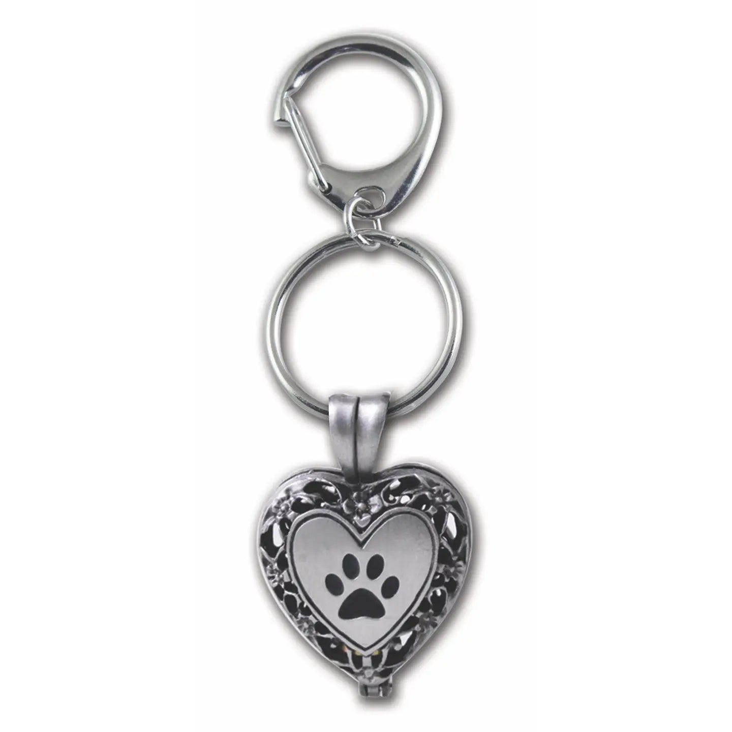 Paw Print Pet Memorial Key Ring