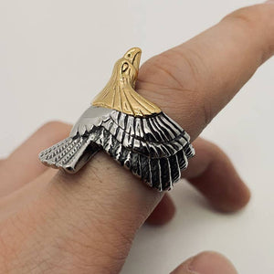 Men's Stainless Steel Eagle Ring  - Various Sizes