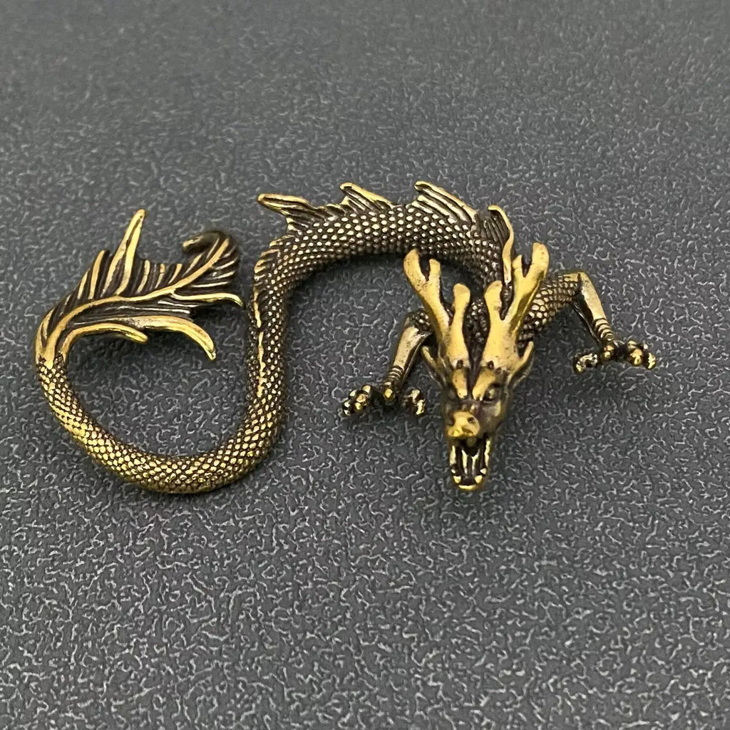 Brass Chinese Dragon Crafts Desktop Ornaments Decoration