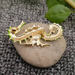 Enamel Seahorse Brooch