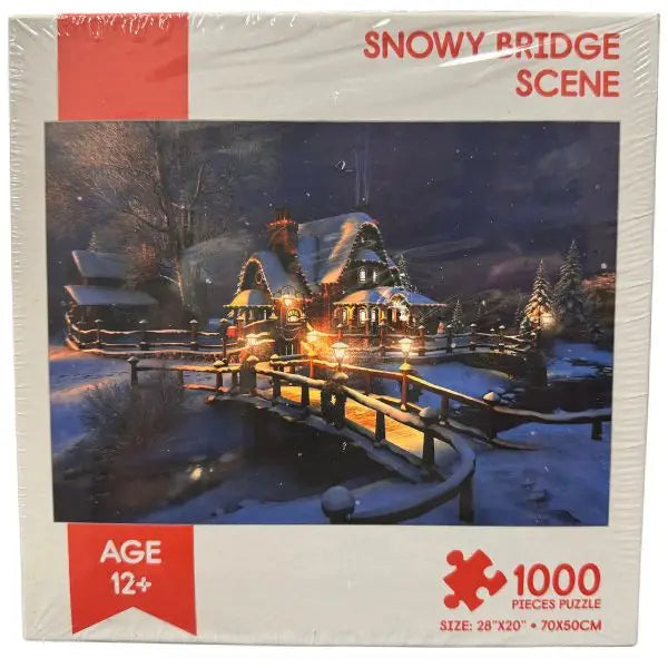 Blitz Innovation - 1000 Piece Snowy Bridge Puzzles