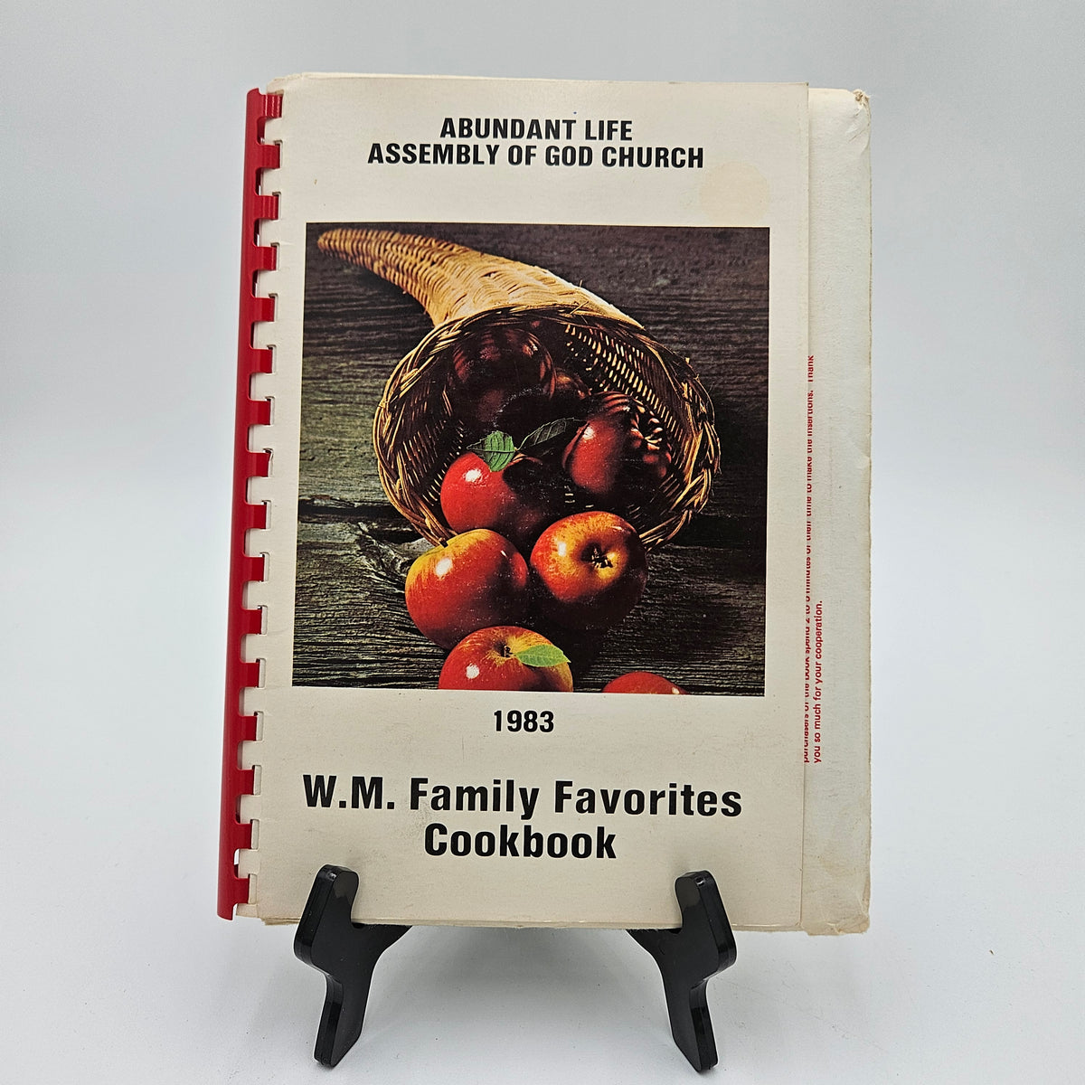 Cookbook - 1983 Abundant Life Assembly of God Church – Hooked on Pickin'