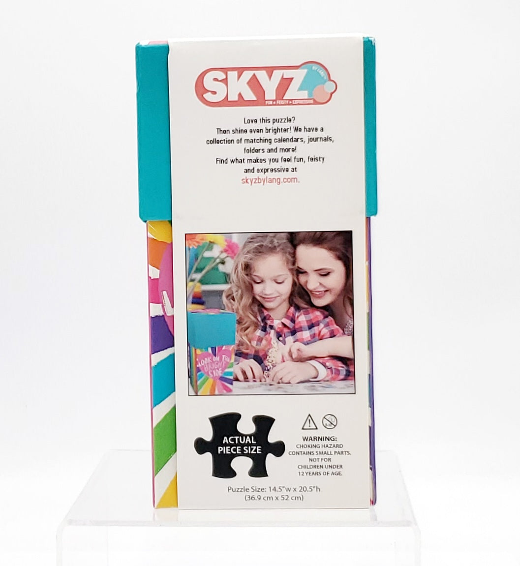 Skyz 300 Piece Puzzle Look on the Bright Side w/Glitter Accents 14.5"x20.5"