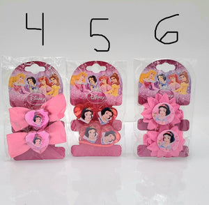 2pk Disney Hair Ties, Disney Princess, Choose your style!