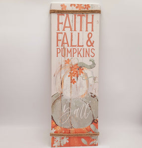 Fall Wall Decor 8"x23.65"H