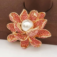 Pink Flower Brooch