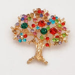 Multicolor Tree Brooch