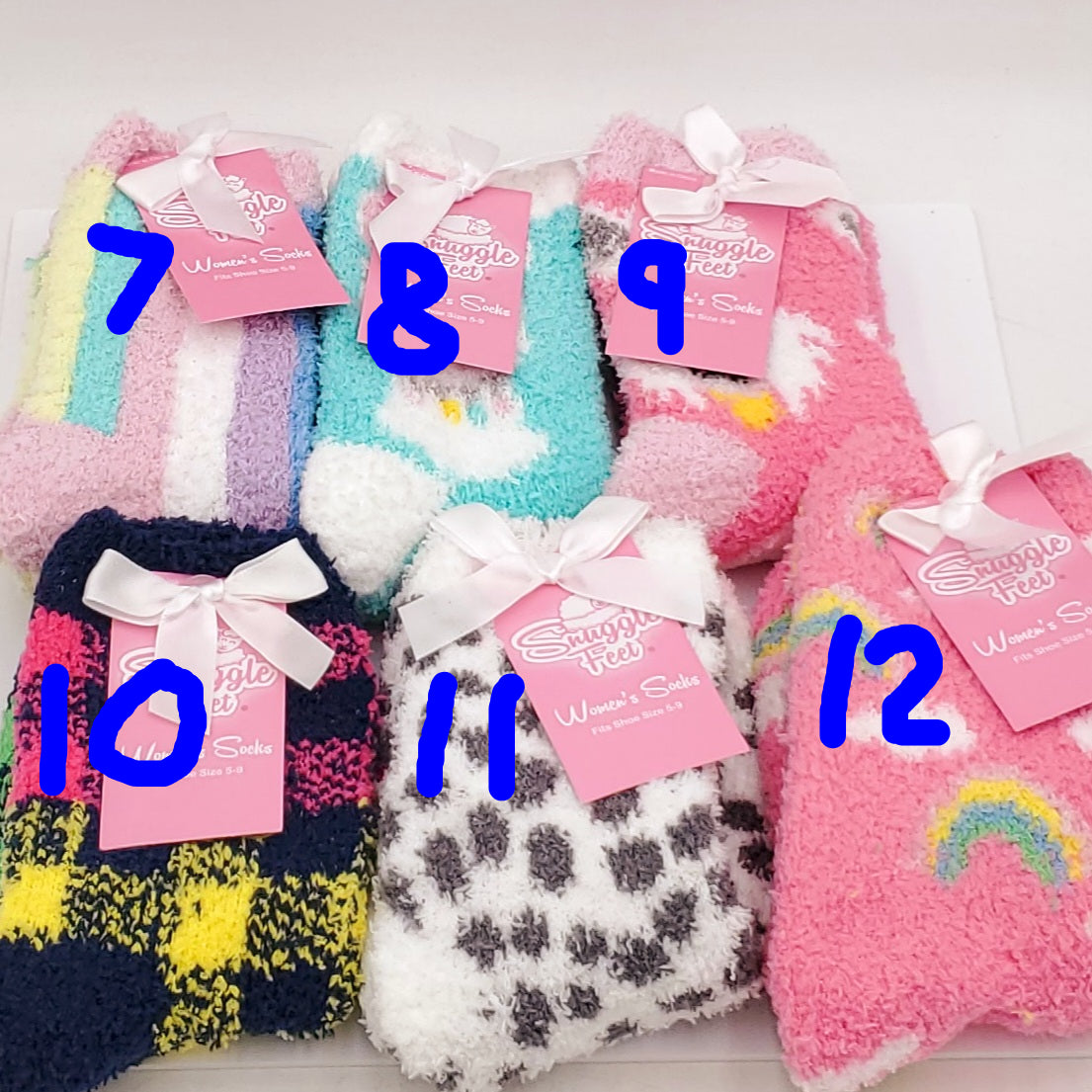 1 Pack Fuzzy Socks in Assorted Designs