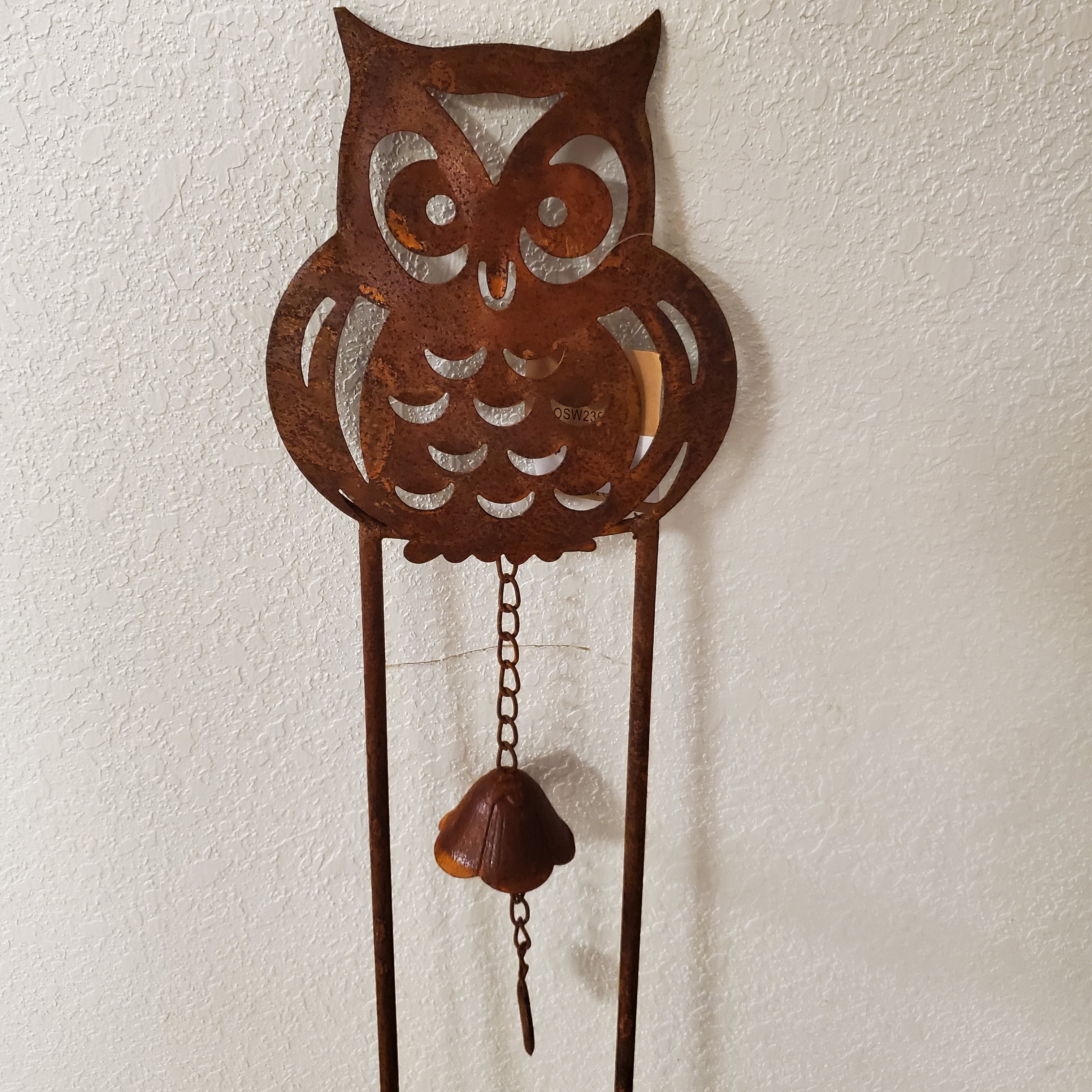 Rustic Metal Owl Yard Stake