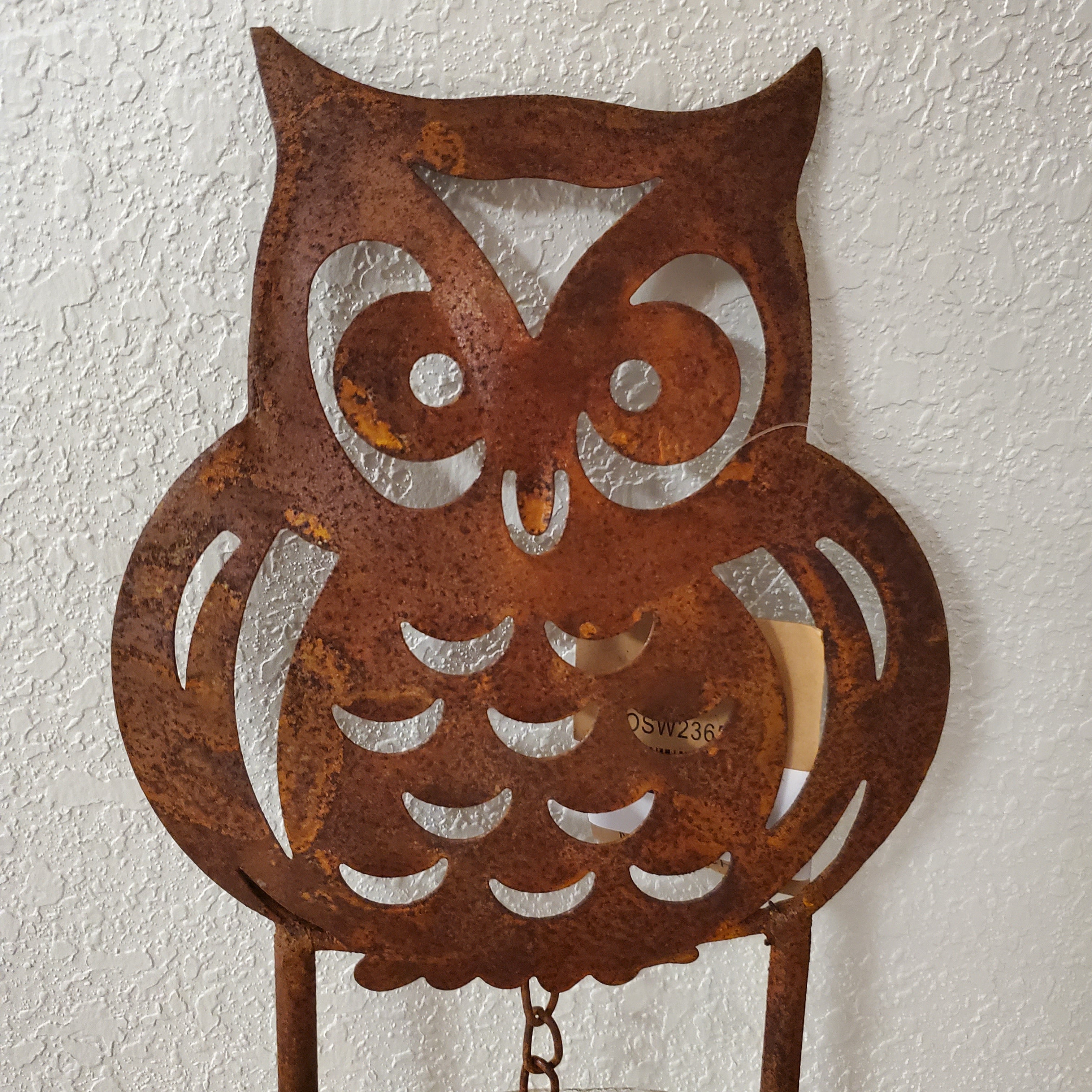 Rustic Metal Owl Yard Stake