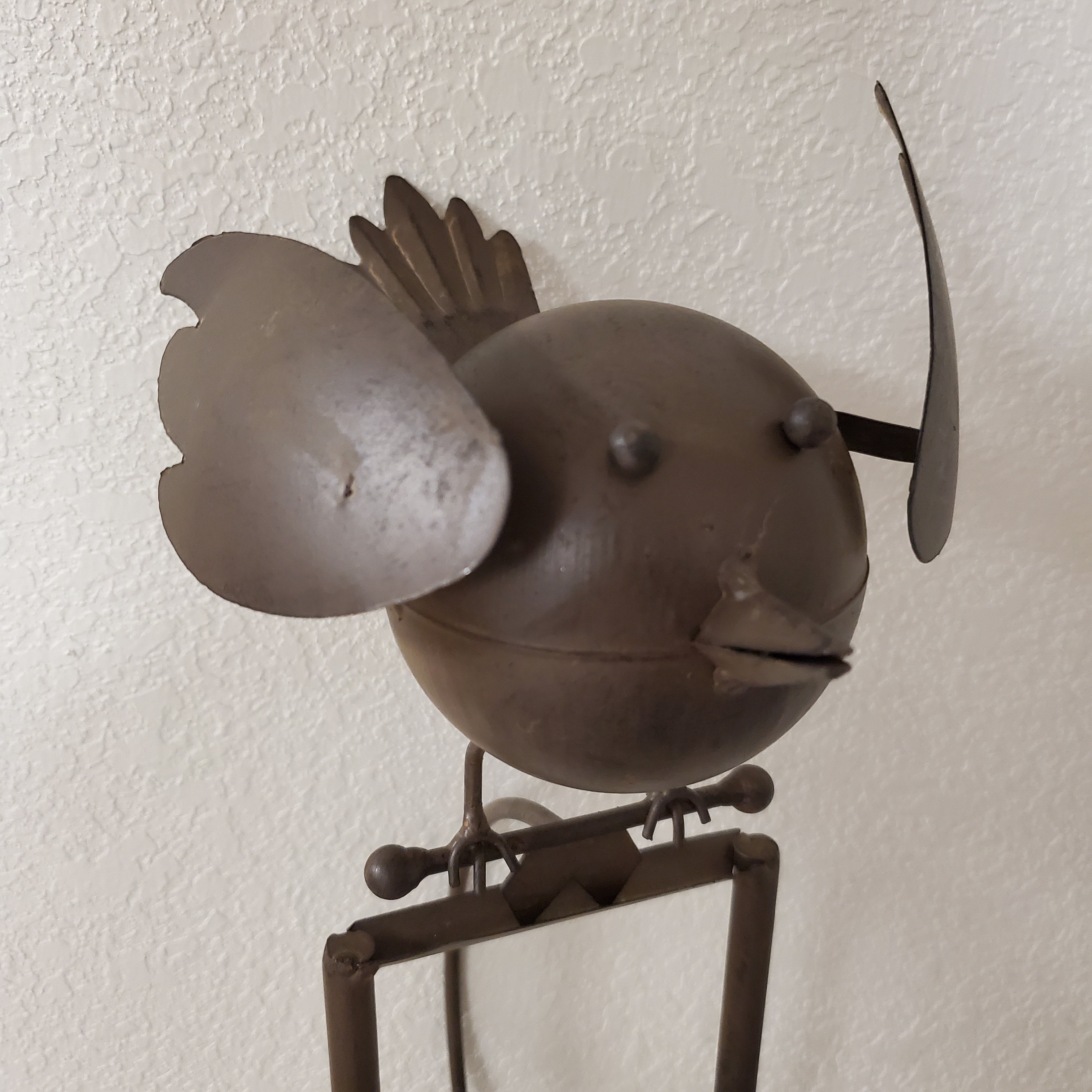 Rocking Bird Metal Garden Stake