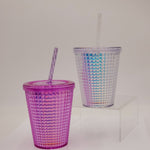 Dashing Double Wall Tumbler with Lid and Straw-13 Fl oz