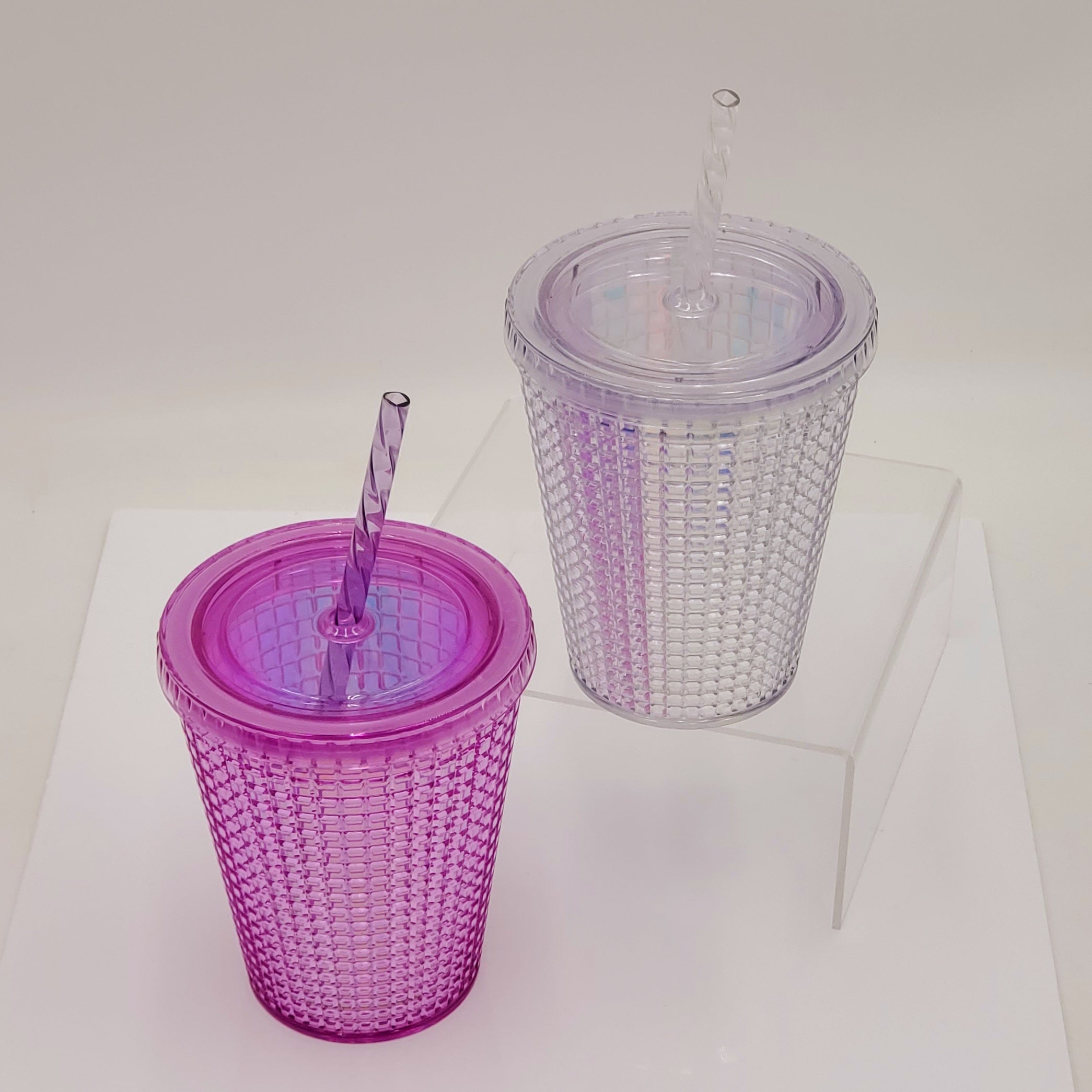 Dashing Double Wall Tumbler with Lid and Straw-13 Fl oz