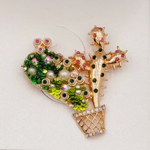 Cactus Brooch