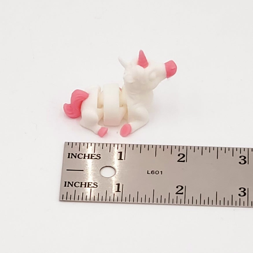 3D Printed Unicorn-White/Pink