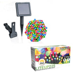 Touch Of Eco Liteup 225 Outdoor Solar LED String Lights Multicolor