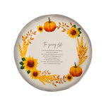 Global Design The Giving Plate Wreath Design Round Ceramic 11"D