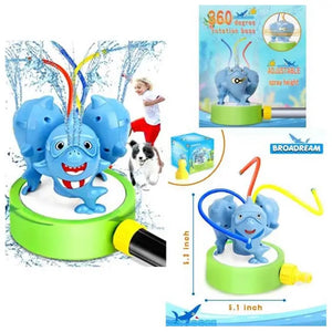 Backyard Fun- Spinning Shark Surprise Sprinkler