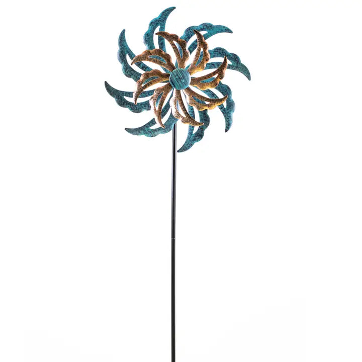 Windmill Stake-Blue/Brown