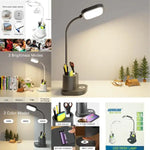 LED Desk Lamp - Modern Styling - Aqingling WD-6078 - Colors May Vary - TypeC Charger - USB Charging - Touch Dimmer-White