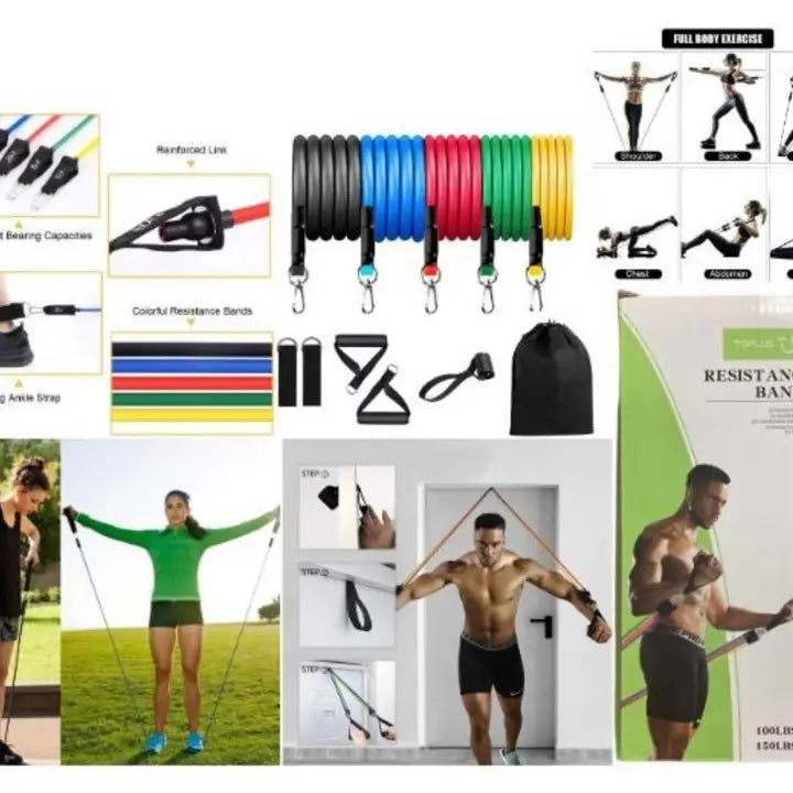 Top Plus Fitness- Full Resistance Band Set