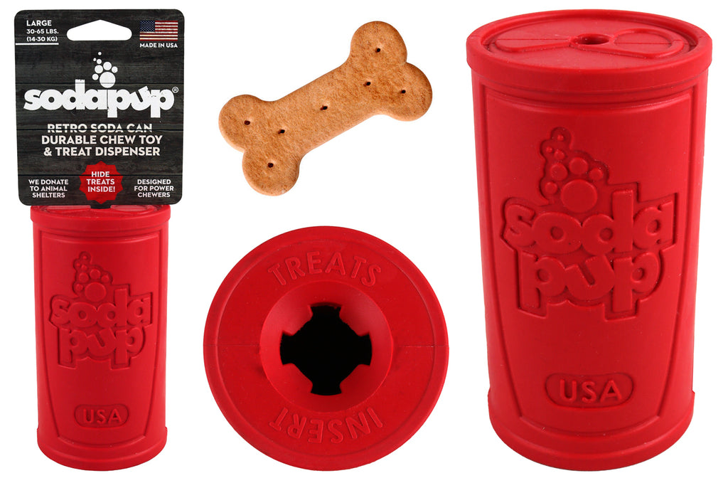 Soda Pup Chew Toy & Treat Dispenser