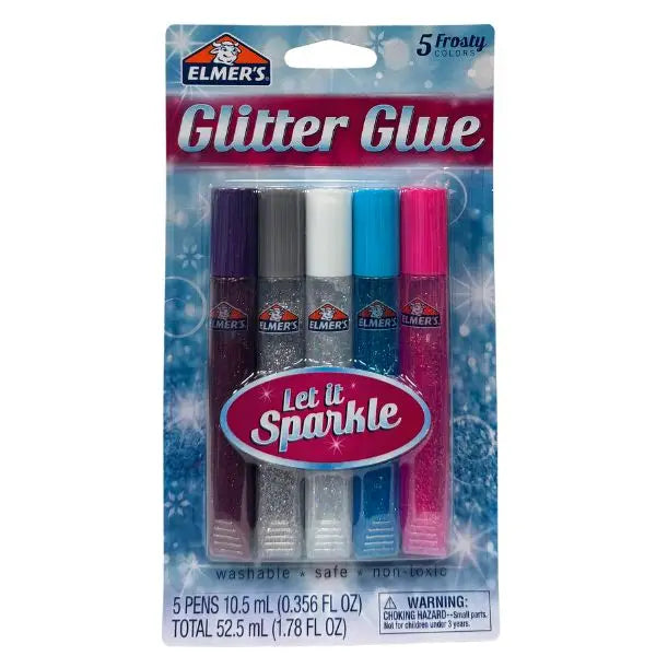 Elmers Glitter Glue - 5Pack Let It Sparkle Glue Pen Sticks