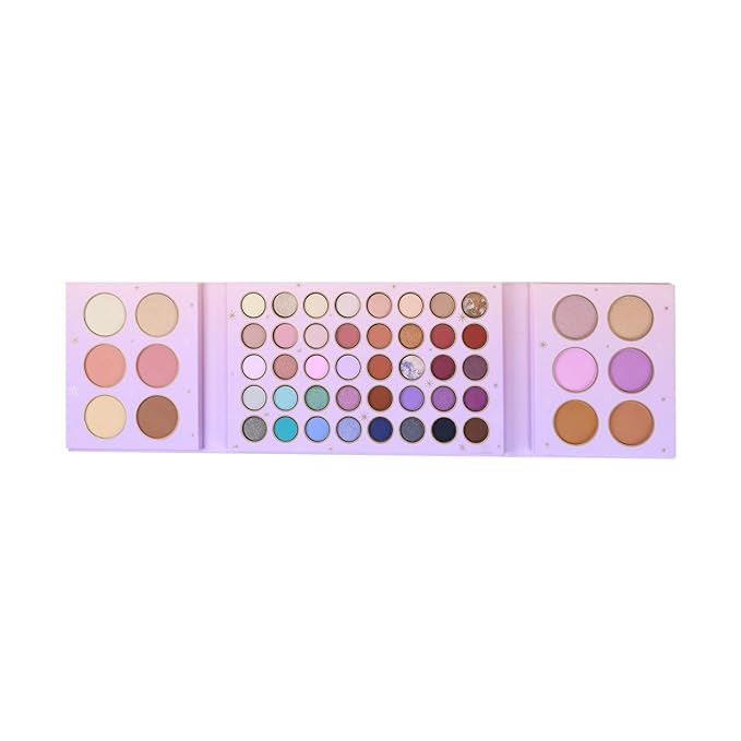 Profusion Cosmetics Frosted Snow Sparkle 52 Shade Face and Eye Palette, Multi Finish Shadows