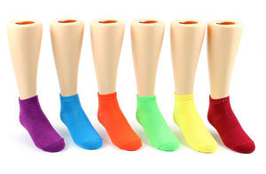 LADIES LOW-CUT SOCKS (NEON SOLID)