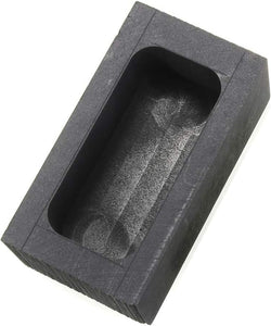 Graphite Ingot Mold Metal Casting Mold, Melting Crucible Furnace for Gold Silver Aluminum Copper Brass Zinc Plumbum and Alloy Metals (85x45x30mm - 665g Gold/320g Silver)