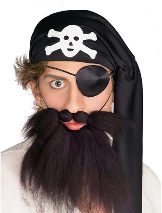 Rubies Pirate Beard & Moustache Costume Accessory Set