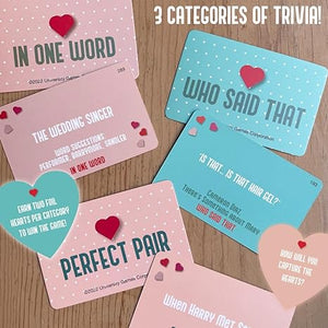 University Games ROM Com Team Trivia Game, Perfect for Date Nights Girls Nights and Party Game Night, for Ages 12 and Up and 4 or More Players