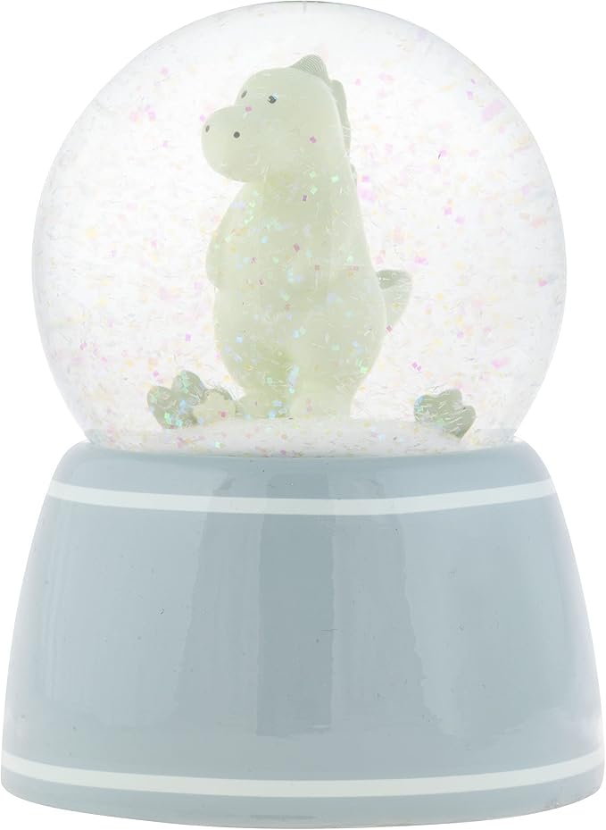 Stephen Joseph, Dino Snow Globe, Blows Shimmer and Lights Up, Nursery, Birthday, Kids Snow Globe