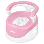 HEETA Potty Chair for Boys Girls, Toddler Potty Training Seat Comfortable Potty Chair with a High Backrest Handles and Splash Guard, Removable Bowl Easy to Clean, Wide Non-Skid Stable Base Safe