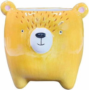 Woodland Bear 6" Planter - the Honey Bear - Ceramic