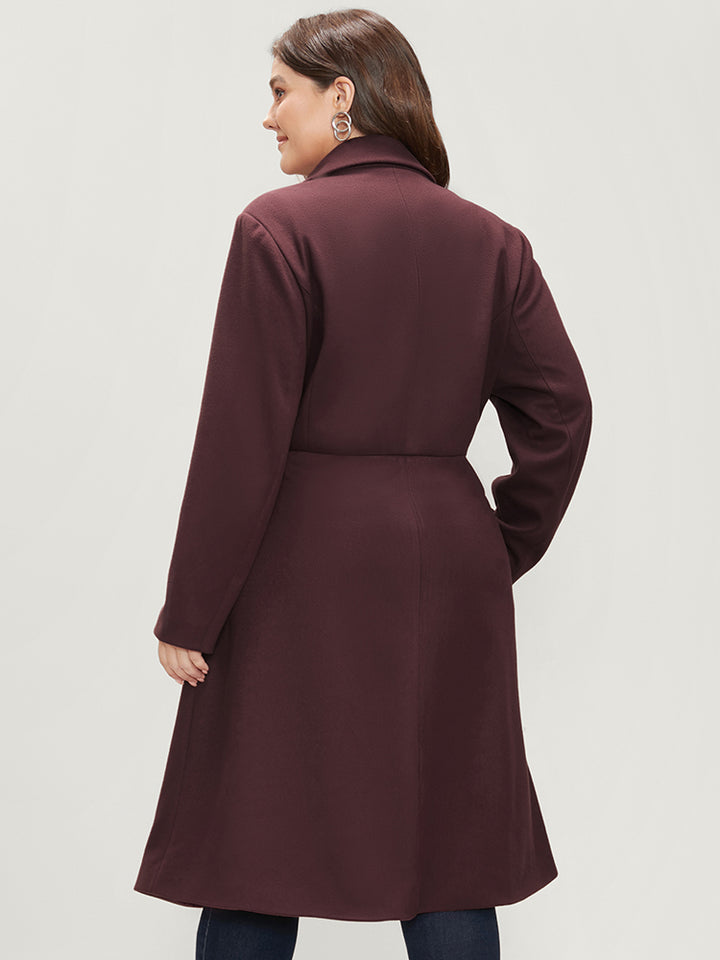 Burgundy 2024 longline coat