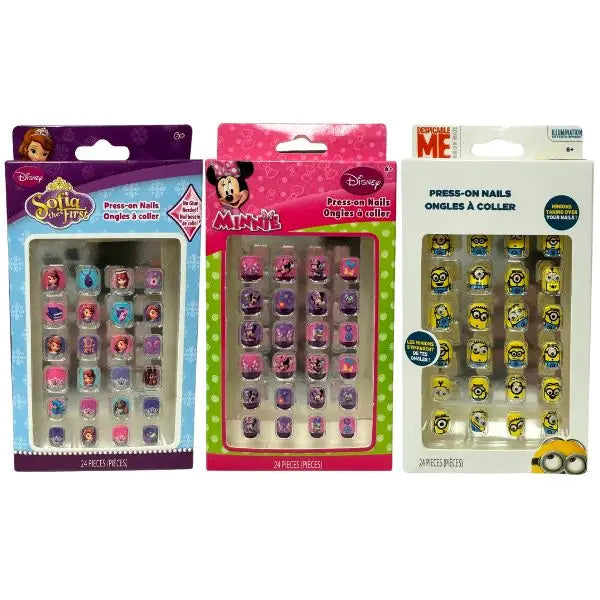 Licensed Character Press-On Nails - 24PC Kit