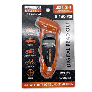 Roughneck Digital Tire Gauge & Led Light