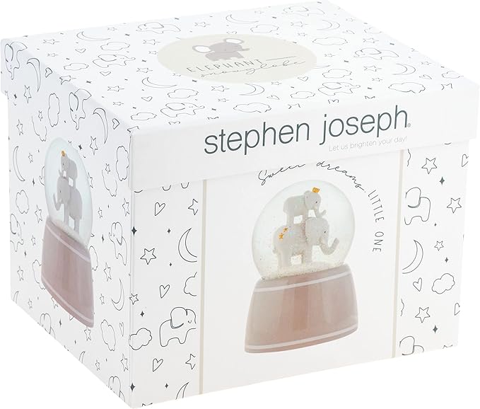 Stephen Joseph, Dino Snow Globe, Blows Shimmer and Lights Up, Nursery, Birthday, Kids Snow Globe