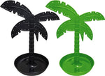 11.5" Palm Tree Jewelry Organizer with Bowl Base Green or black