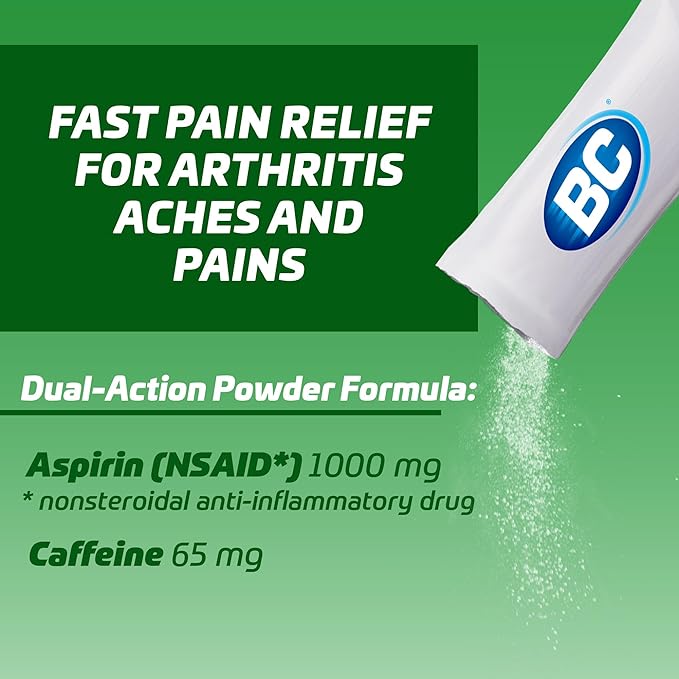 BC Pain Relief Powder, Arthritis Pain, 50 ct (Pack of 1)