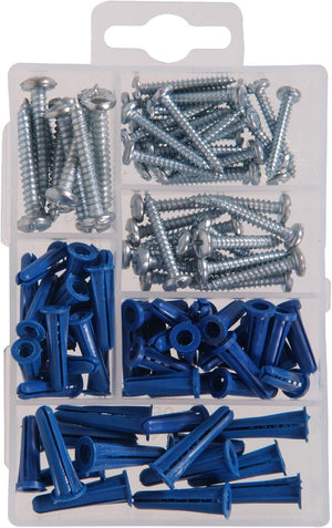 The Hillman Group 591516 Small Anchors with Screws Assortment, 95-Pack