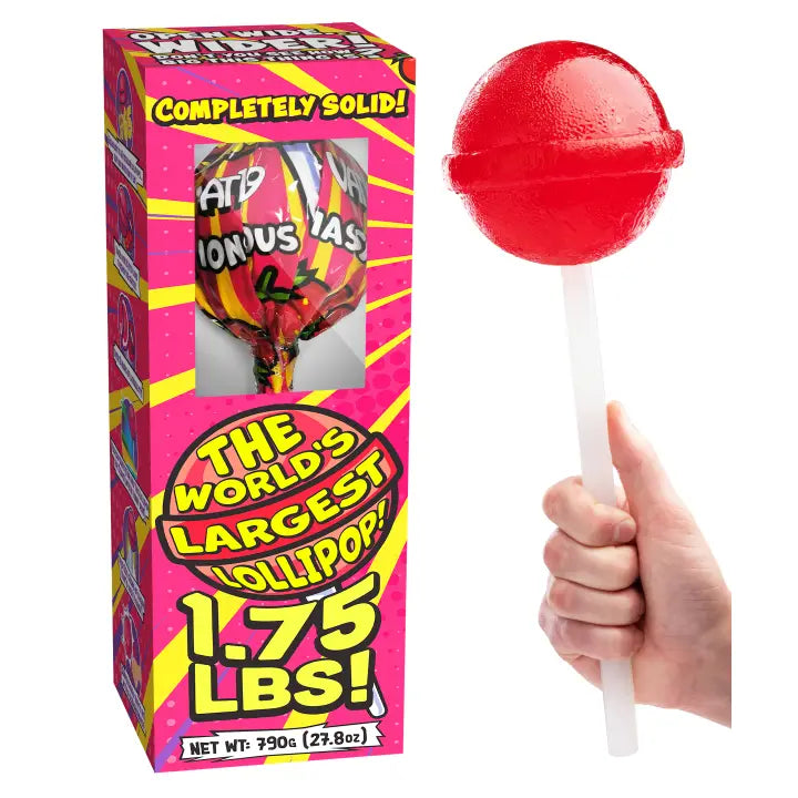 World's Largest Solid Lollipop 1.75lb