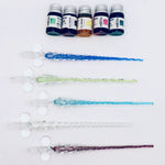 Glass Dip Pen Set