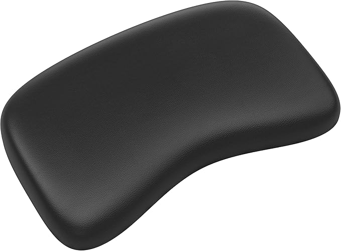 HONKID Elbow Pad for Desk, Ergonomic PU Leather Surface Elbow Rest, Cooling Gel Wrist Rest Elbow Pad Relieve Wrist and Elbow Pain Comfortable Non-Skid (1 PC, Black)