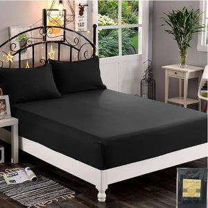 Elegant Comfort - 1500 Thread Count - CTR - Flat Sheet Black King/Cal King