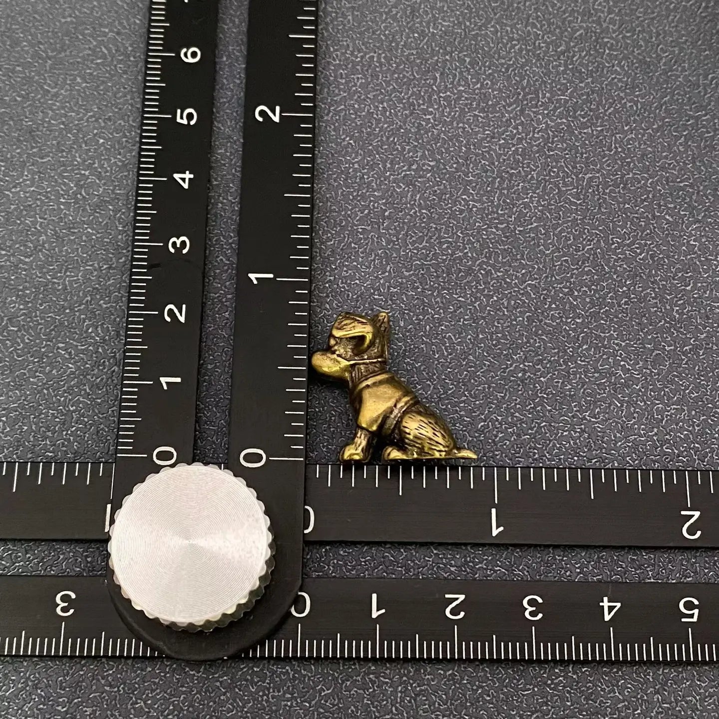 Small Brass Puppy Crafts Desktop Ornaments