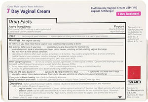 Clotrimazole 7 Day Vaginal Antifungal Cream USP 1% 45 g